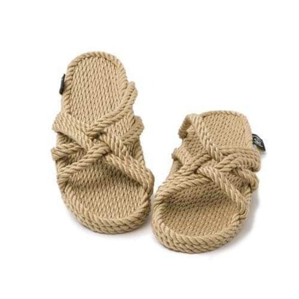 NEW Nomadic State of Mind Sailor Knot Sandals Summer 9-9.5 Camel Rope Slides